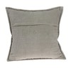 Parkland Collection,Kavi Gray Solid Quilted Throw Pillow - 2 of 4