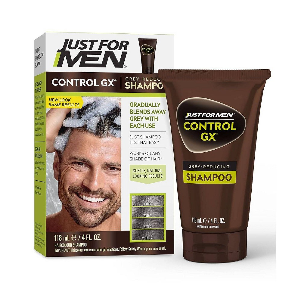 Photos - Hair Product Just For Men Control GX Shampoo 4 floz