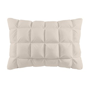 Madison Park King Stay Puffed Overfilled Pillow Protector Pillow Insert Tan: Luxury Microfiber, Zippered, Machine Washable - 1 of 4