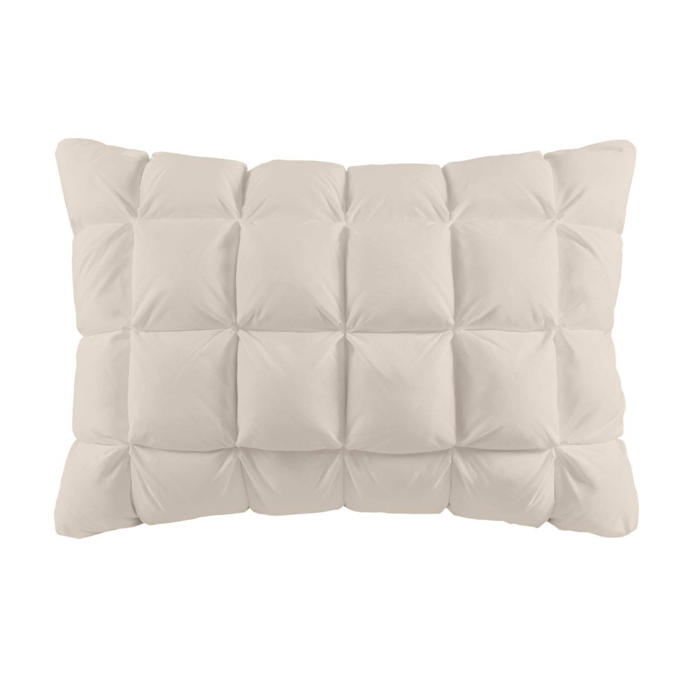 Madison Park Standard Stay Puffed Overfilled Pillow Protector Pillow Insert Tan