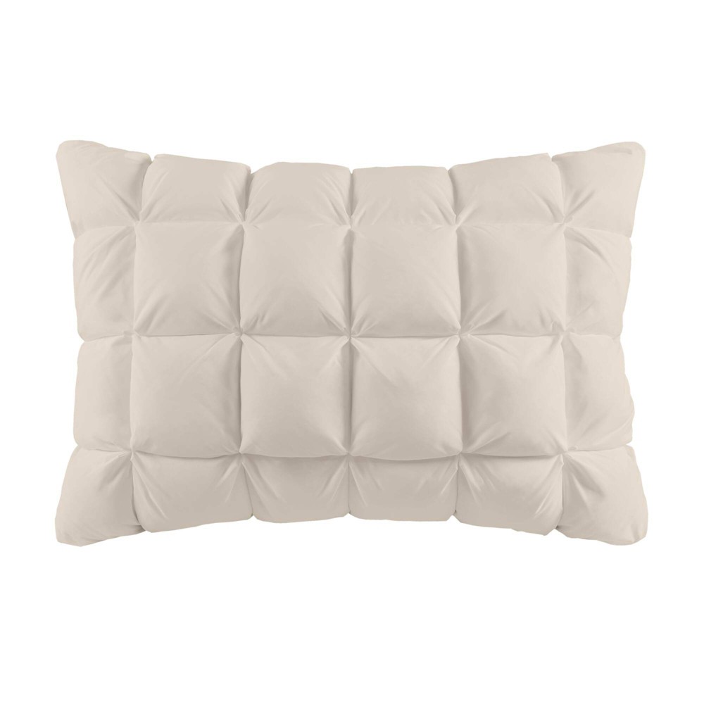 Photos - Pillow Madison Park King Stay Puffed Overfilled  Protector  Insert Tan: Luxury Microfiber, Zippered, Machine Washable