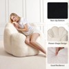 Hommpa 3Ft Flower-Shaped Dutch Velvet Bean Bag Chair with Memory Foam, Cozy Lounge Seating for All Ages - 2 of 4