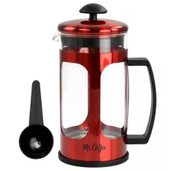 Mr. Coffee 30oz Glass and Stainless Steel French Coffee Press