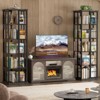 Aheaplus Rotating Bookshelf, Frerstanding Corner Bookcase - 2 of 4