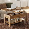 WOWLIVE Lift Top Coffee Table, 4-in-1 Multi-Function and Large Coffee Table with Storage, CT004 - 2 of 4