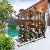 CAVINAS Matrix Metal Decorative Patio Screens, Outdoor & Indoor, Freestanding Decorative Privacy Screen for Deck Balcony Patio - 3 of 4