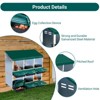 Chicken Nesting Boxes, 6 Hole Metal Chicken Laying Box with Removable Trays and Roll Out Egg Collection for Chicken Coop, Easy Cleanable - 4 of 4