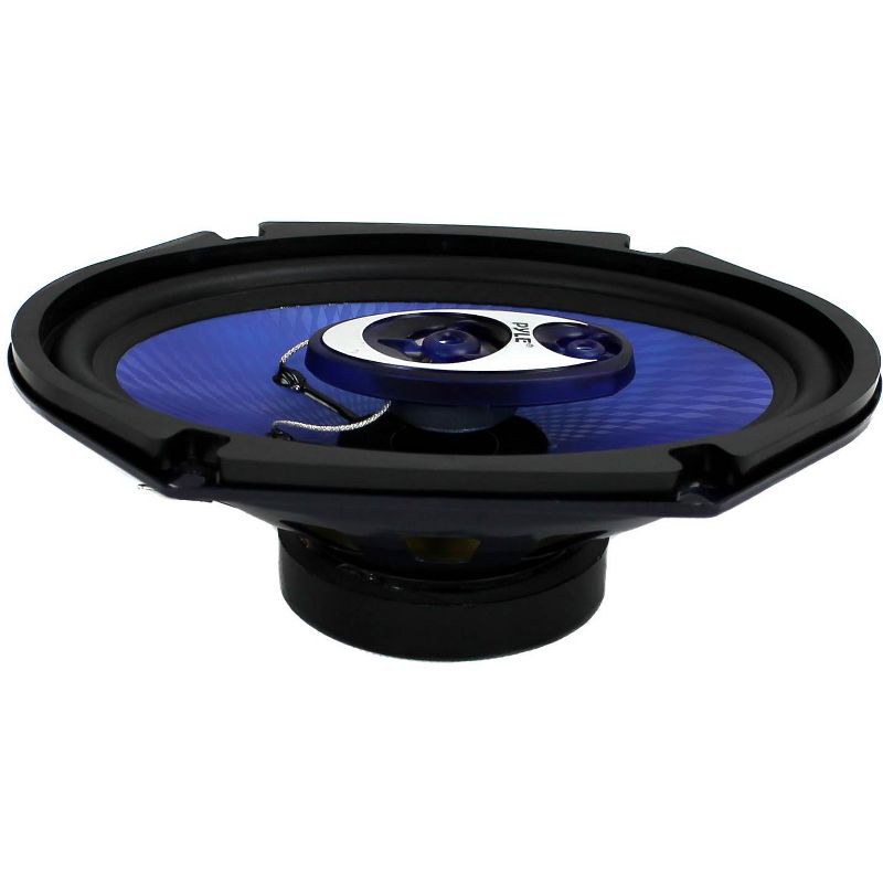 Pyle PL683BL 6x8" 720 Watt 3-Way Car Coaxial Audio Speakers Stereo - Blue, 5 of 7