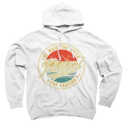 Adult Design By Humans Vintage Sunset Papi, The Man, Myth, Legend By COVI Pullover Hoodie