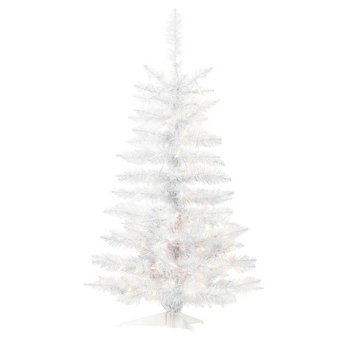 Vickerman 3.5' Sparkle White Spruce Artificial Christmas Tree, Pure 