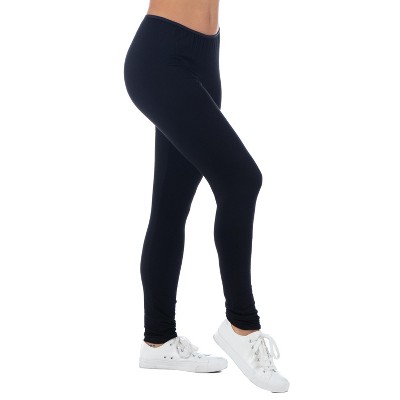 Comfortable Ankle Length Stretch Leggings-Black-1X