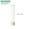 Unique Bargains DIY Clothing Accessories Suit Copper Long Needle Brooch Stick Pins Stopper Ends Flat Head - 3 of 4