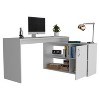 Chery Life Axis Modern L-Shaped Computer Desk with Open & Closed Storage - 4 of 4