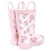 Hudson Baby Girls Rain Boots, Mauve Ditsy Rose - 3 of 4
