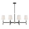 Savoy House Brody 6 - Light Chandelier in  Matte Black/Polished nickel - 4 of 4