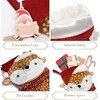 Aoibox 21 Inch Red Brown Sika Deer Plush Christmas Stocking Personalized Velvet Fireplace Hanging Ornament 1 Piece for Holiday Decor - 3 of 4