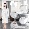 Luxurious Women Spa Bathrobe, Plush, 2-Ply Design, Full Length - Made in USA Large - 54" Long - 3 of 4