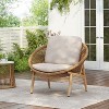 Christopher Knight Home Cecil Bohemian Outdoor Papasan Style Wicker Lounge Chair with Cushions - 2 of 4