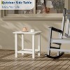 Adirondack Square Outdoor Side Table,Weather Resistant Patio End Tables,Durable Small Patio Table for Beach,Pool,Garden, Balcony, Porch - 4 of 4