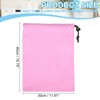 Unique Bargains Tear-Resistant Polyester Traveling Laundry Bag with Drawstring 2 Pcs - 2 of 4