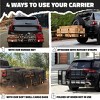 Mockins 60"x24"x6" Rustproof Hitch Mount Carrier - 500lbs Cap. Hitch Basket - 3 of 4