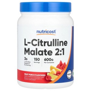 Nutricost L-Citrulline Malate 2:1, Fruit Punch, 1.3 lb (600 g) - 1 of 2