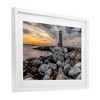 Stupell Industries Lighthouse Bay at Sunset Framed Print Under Glass - 2 of 4