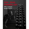 Garvee Rubber Encased Hex Dumbbell Set Contoured Handle for Muscle Toning, Strength Building & Full Body Workout - 2 of 4