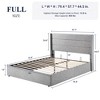 Allewie Lift Up Storage Bed, Button Tufted Headboard with Wingback, No Box Spring Needed, Hydraulic Storage, Modern - 2 of 4