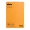 Rhodia Slim Staplebound Notebook - Lined 48 sheets - 6 x 8 1/4 - Orange cover - 3 of 3