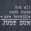 Womens Not All Math Puns Are Terrible Just Sum Tshirt Funny Nerdy Joke Graphic Tee For Teacher - Crazy Dog Women's T Shirt - image 2 of 4