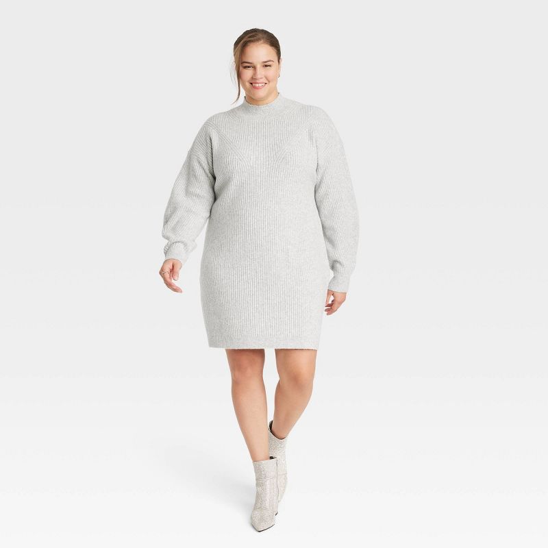 Women's Long Sleeve Sweater Dress - A New Day™, 1 of 11