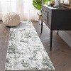 Washable Runner Rug for Hallway Kitchen, Abstract Non-Slip Long Carpet with Rubber Backing, Soft Stain-Resistant Indoor Rug - 2 of 4