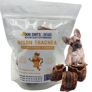 Dog Chits Bison Trachea for Dogs | Amazing for Joints | Made in USA | All-Natural Treats | Large and Small Breeds | Nothing Added | Zero Odor - 1 of 4