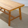 Gulches Miami Style Outdoor Patio Picnic Dining Table - 4 of 4