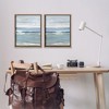 Stupell Industries Seagulls over Beach Waves Black Framed Floater Canvas Wall Art - 2 of 4
