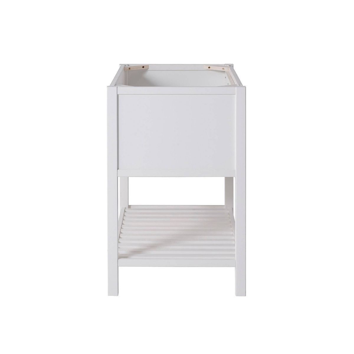 36" Harrison Vanity Cabinet White - Alaterre Furniture: Hardwood Floor Cabinet with Storage Shelf - thumbnail 6