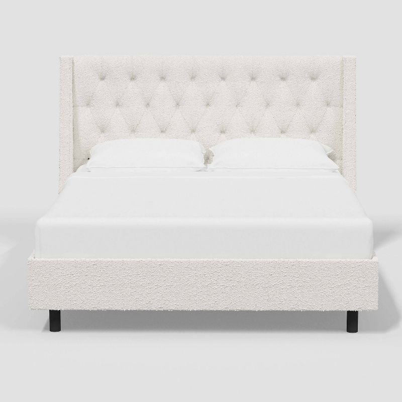 Gilford Wingback Platform Bed in Boucle - Threshold™, 3 of 6