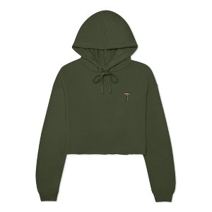 Dalix Espresso Martini Embroidered Hoodie Fleece Long Sleeve Cropped Sweatshirt Pullover Womens - 1 of 4