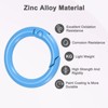 Unique Bargains Metal Spring O Rings Zinc Alloy Durable Multipurpose Lightweight Buckle 5/8 Inch - 2 of 4