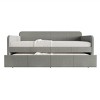 ChaletPosh Twin Size Daybed in Linen with Trundle - 3 of 4
