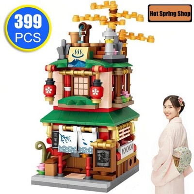 Acoinel Japanese Street View Building Blocks House Toy, Mini Shop Bricks, Display Construction Toys Building Kit for Kids Boys and Girls