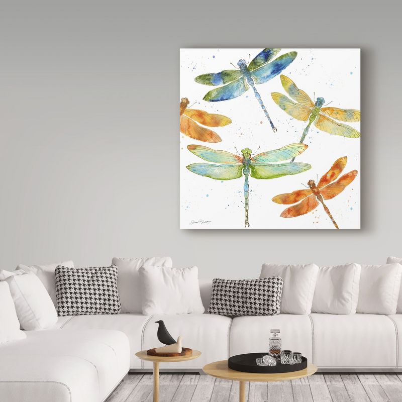 Trademark Fine Art -Jean Plout 'Dragonfly Bliss 1' Canvas Art, 3 of 4
