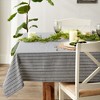 Design Imports  Farmhouse Gingham Tablecloth, Black, 52X52" - 3 of 4