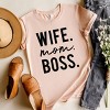 Simply Sage Market Wife Mom Boss Block Short Sleeve Tee - 3 of 4