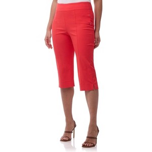 Rekucci Women's Ease into Comfort Capri Pants with Slimming Seams - Flame, 8 - 1 of 4