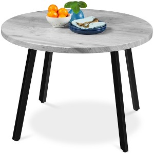 Best Choice Products 35.5in Mid-Century Modern Round Dining Table w/ Steel Legs, Adjustable Feet - 1 of 4