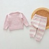 MyKids-USA Cute and Versatile Two-Piece Set: Round Neck Fleece Top and Pants for Baby and Toddlers - 4 of 4