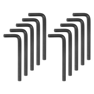 Unique Bargains Chrome Vanadium Steel L-Shape Repairing Tool Hex Key Wrenches Black 10 Pcs - 1 of 3