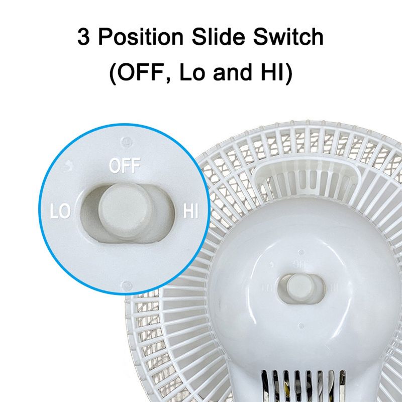 Optimuis 7 Inch Personal Clip-on Fan, 2 of 6
